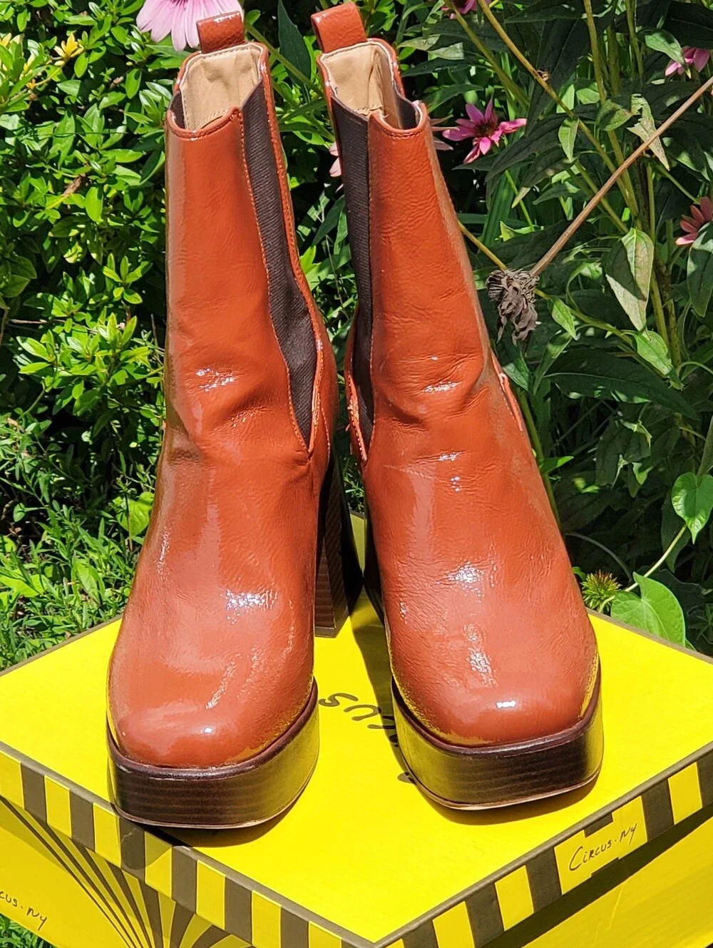 EUC - Circus by Sam Edelman Women’s Stace Platform Boot Size 10M Burnt Toffee